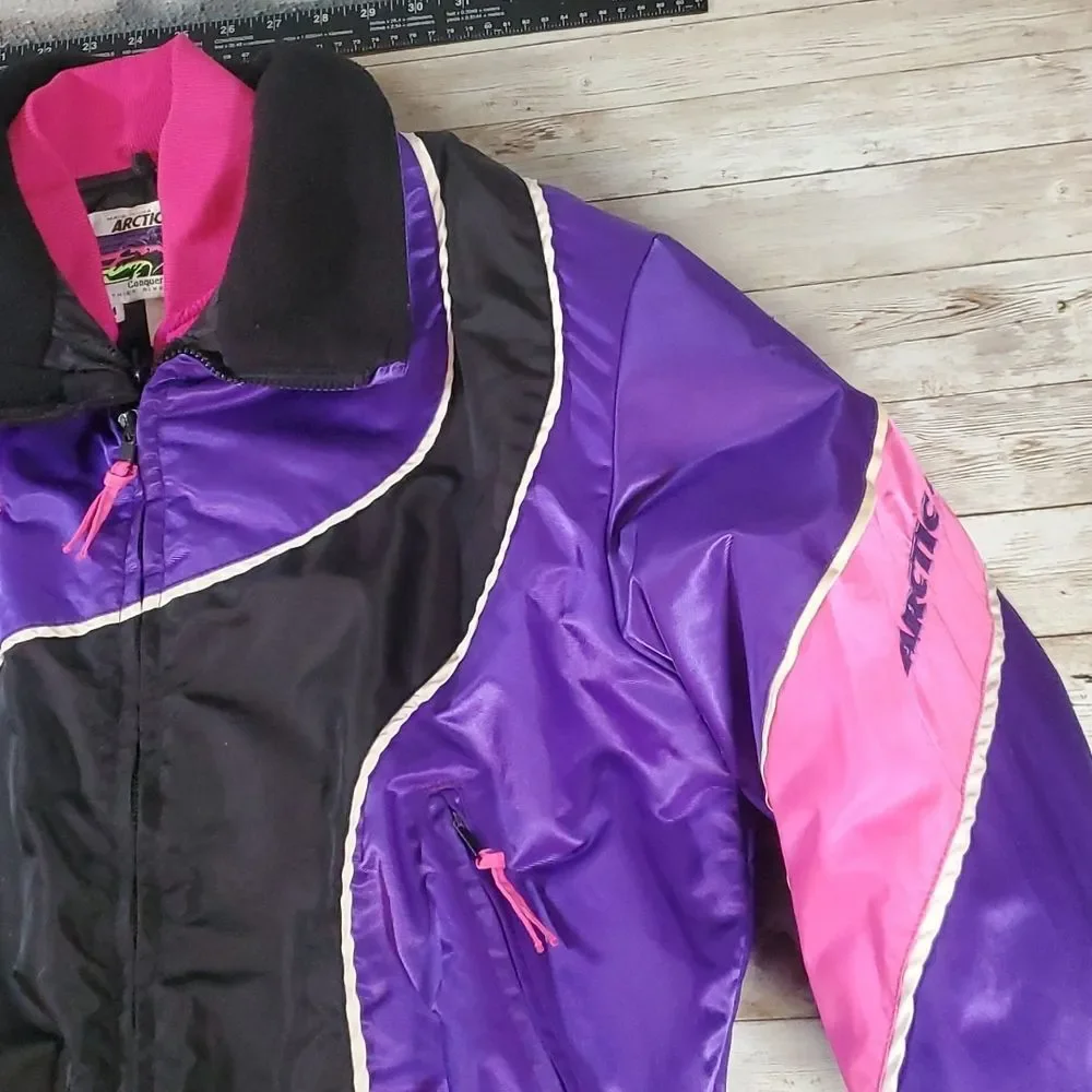 Retro Arctic Cat Women's Legend Neon 2-in-1 Snowmobile Jacket‎ Coat Size Medium